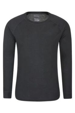 Mountain Warehouse Black Talus Mens Long Sleeved Thermal Top -Tienda Barata Deporte L16780
