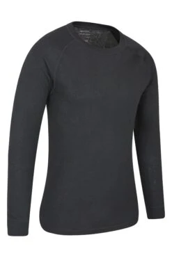 Mountain Warehouse Black Talus Mens Long Sleeved Thermal Top -Tienda Barata Deporte L16780s2