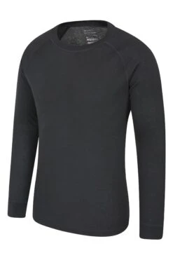 Mountain Warehouse Black Talus Mens Long Sleeved Thermal Top -Tienda Barata Deporte L16780s3