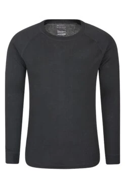 Mountain Warehouse Black Talus Mens Long Sleeved Thermal Top -Tienda Barata Deporte L16780s5