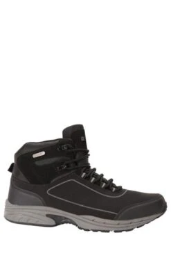 Mountain Warehouse Black And Grey Ramble Mens Waterproof Softshell Walking Boots -Tienda Barata Deporte L18399