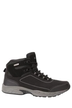 Mountain Warehouse Black And Grey Ramble Mens Waterproof Softshell Walking Boots