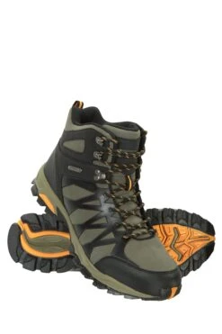 Mountain Warehouse Khaki Green Trekker Ii Waterproof Mens Softshell Walking Boots-Verde Caqui -Tienda Barata Deporte L18400s3