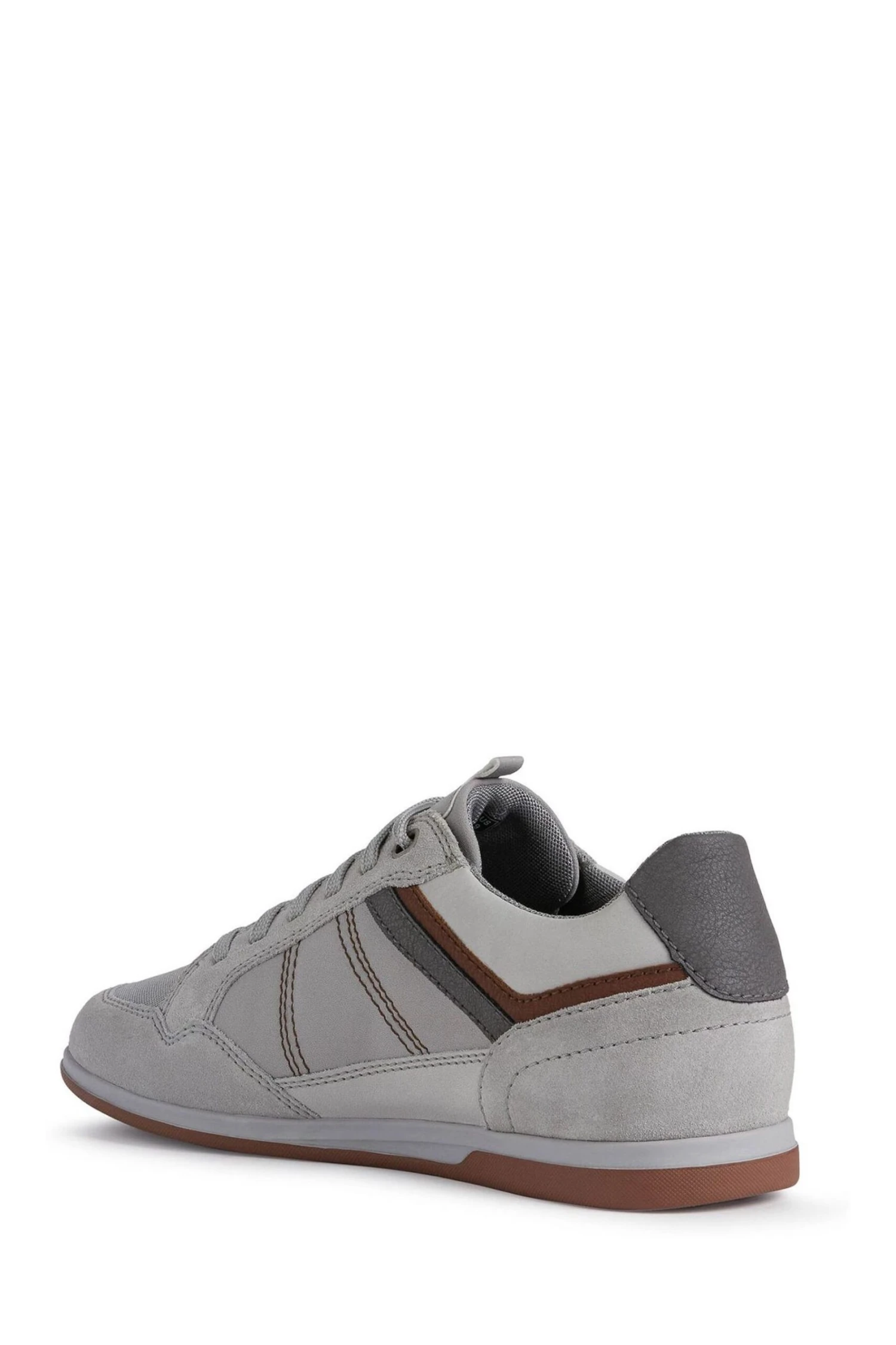 Geox Mens Grey Renan Sneakers 3 Geox Mens Grey Renan Sneakers - Imagen 3