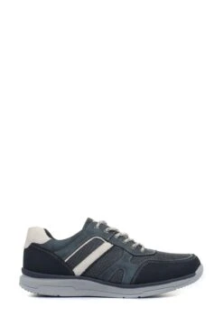 Pavers Mens Wide Fit Trainers-Azul