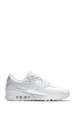Nike White Air Max 90 Leather Trainers-Blanco 26 Nike White Air Max 90 Leather Trainers-Blanco -Tienda Barata Deporte M49192