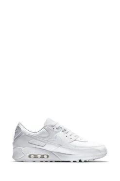 Nike White Air Max 90 Leather Trainers-Blanco 18 Nike White Air Max 90 Leather Trainers-Blanco -Tienda Barata Deporte M49192s5