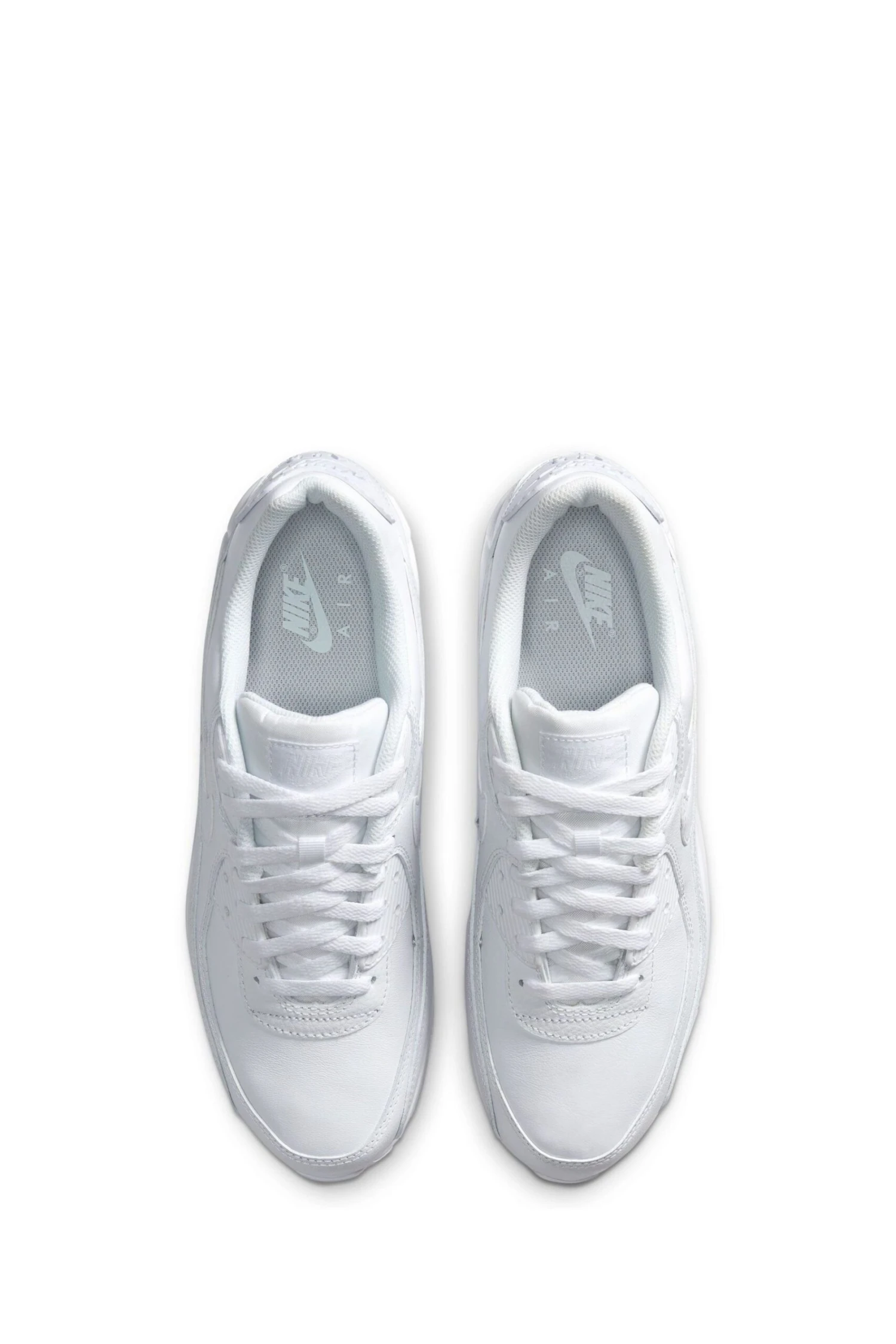 Nike White Air Max 90 Leather Trainers-Blanco 8 Nike White Air Max 90 Leather Trainers-Blanco - Imagen 8