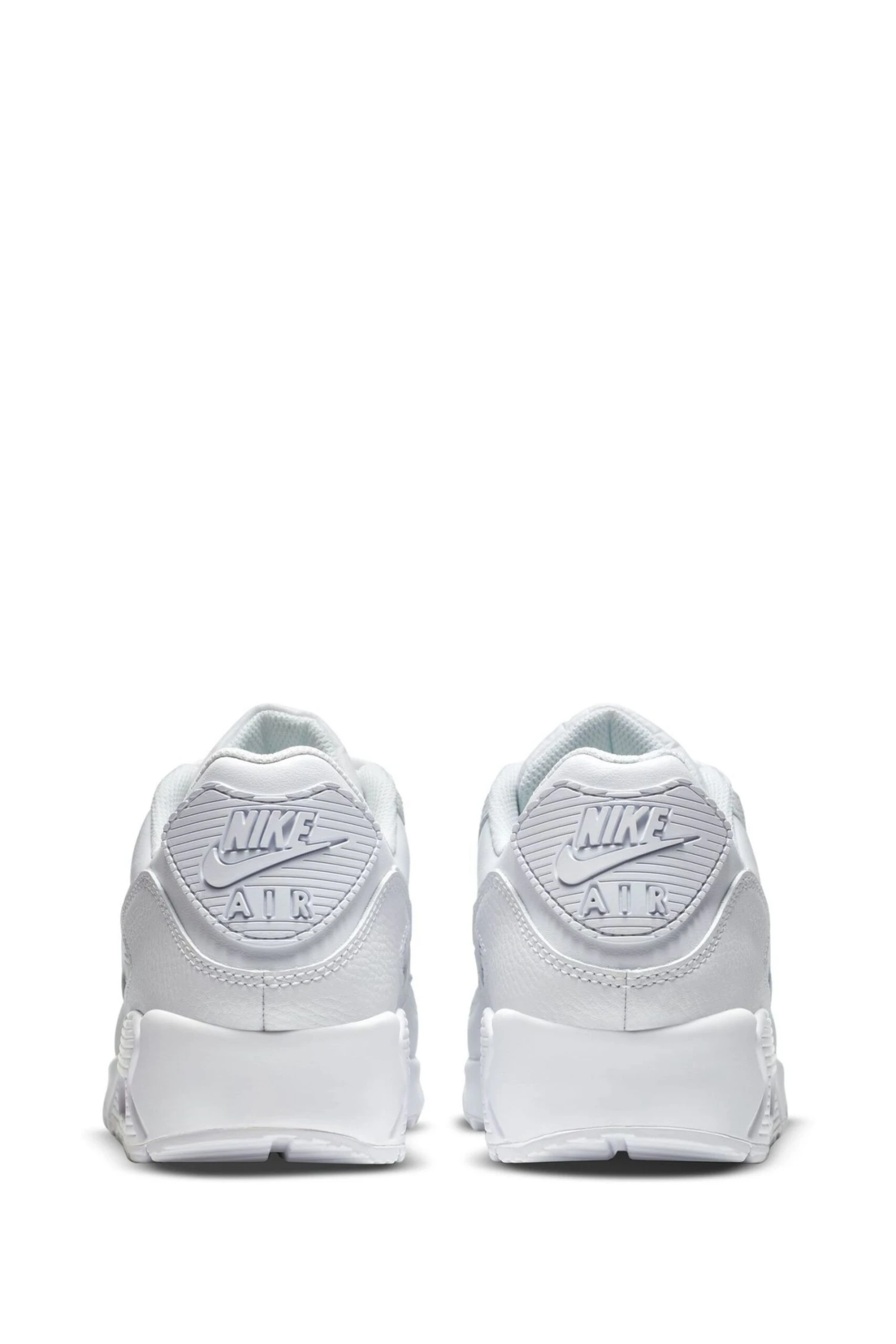 Nike White Air Max 90 Leather Trainers-Blanco 9 Nike White Air Max 90 Leather Trainers-Blanco - Imagen 9