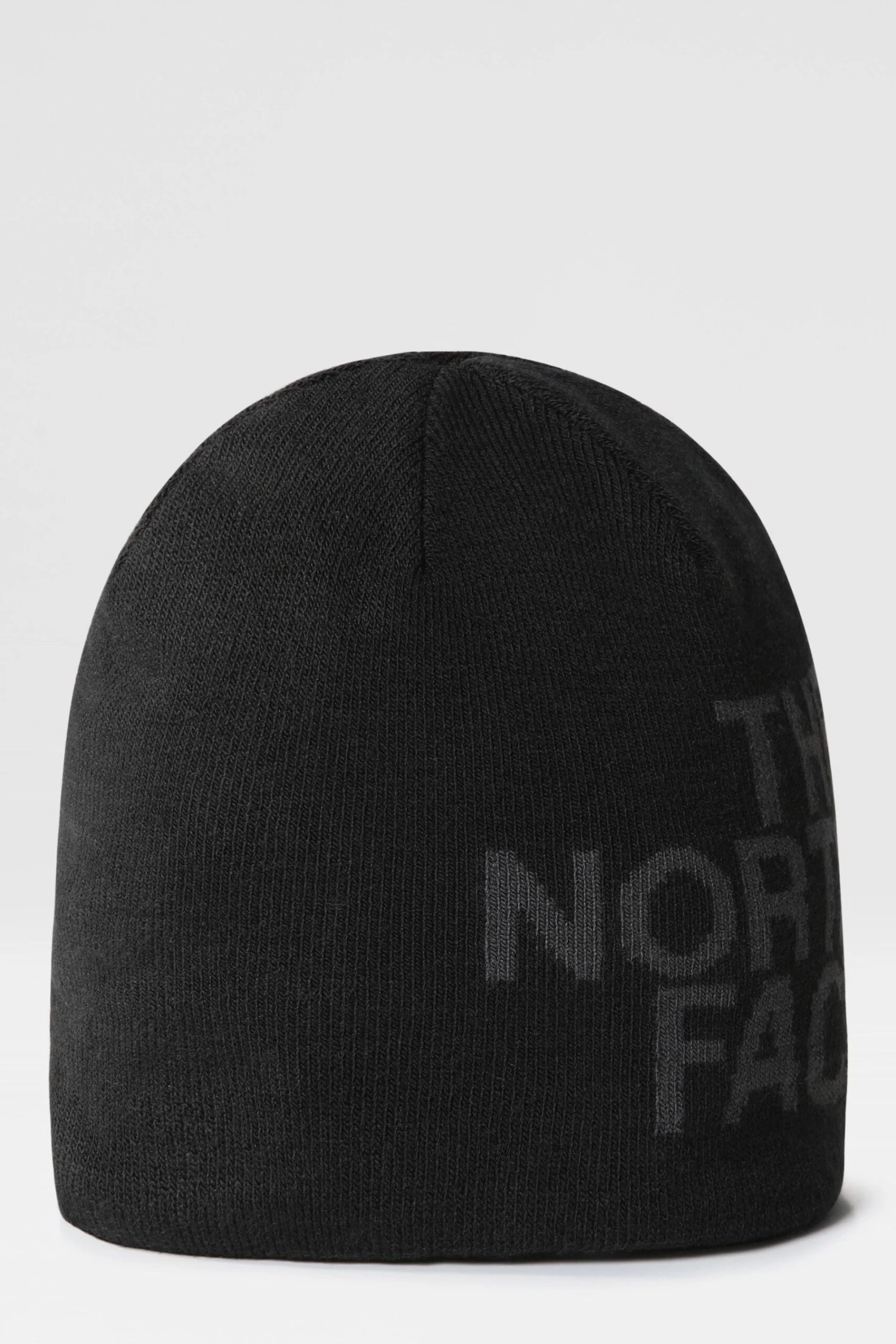 The North Face Black Reversible Banner Beanie Hat 1 The North Face Black Reversible Banner Beanie Hat