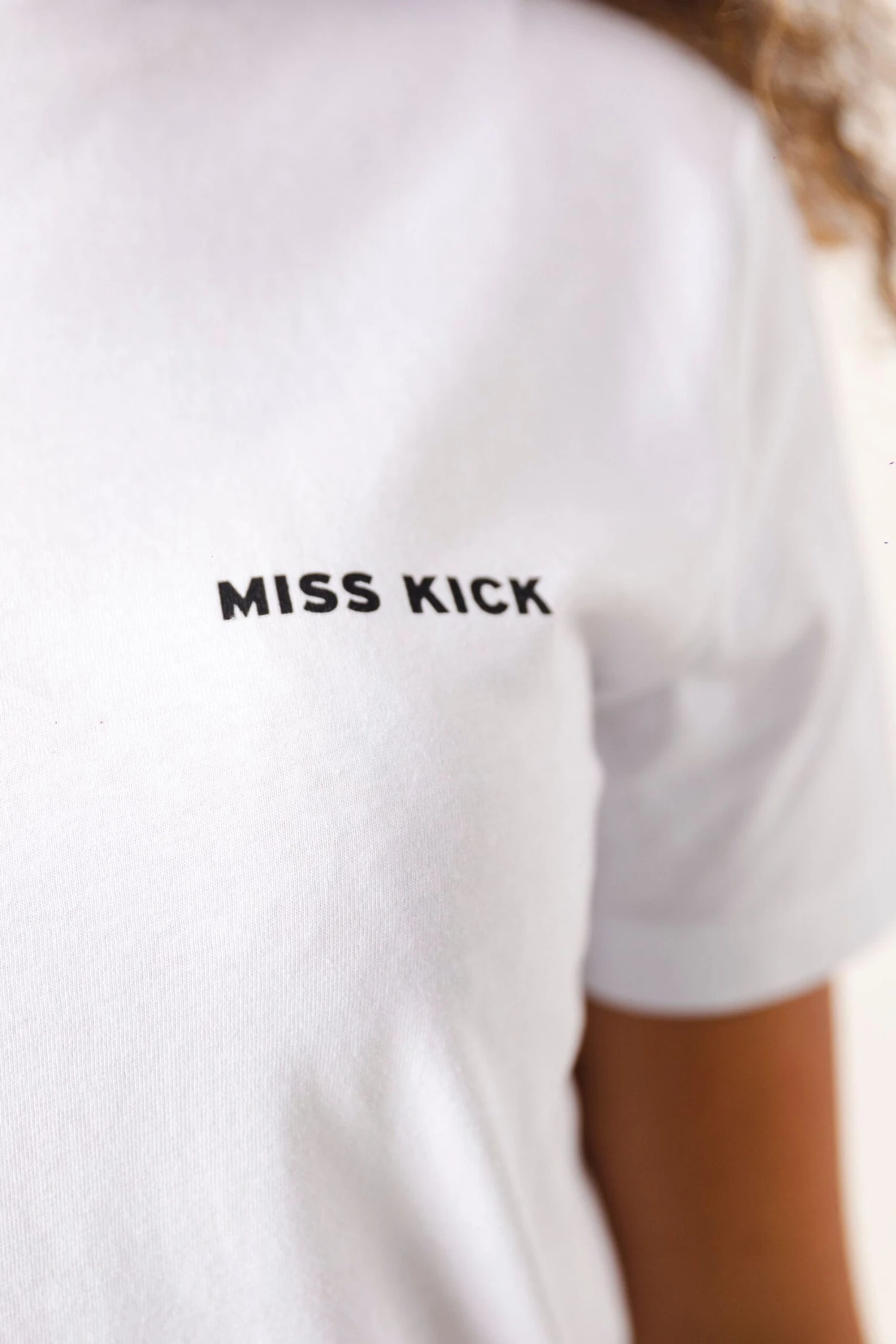 Miss Kick Womens Esme White T-Shirt 3 Miss Kick Womens Esme White T-Shirt - Imagen 3