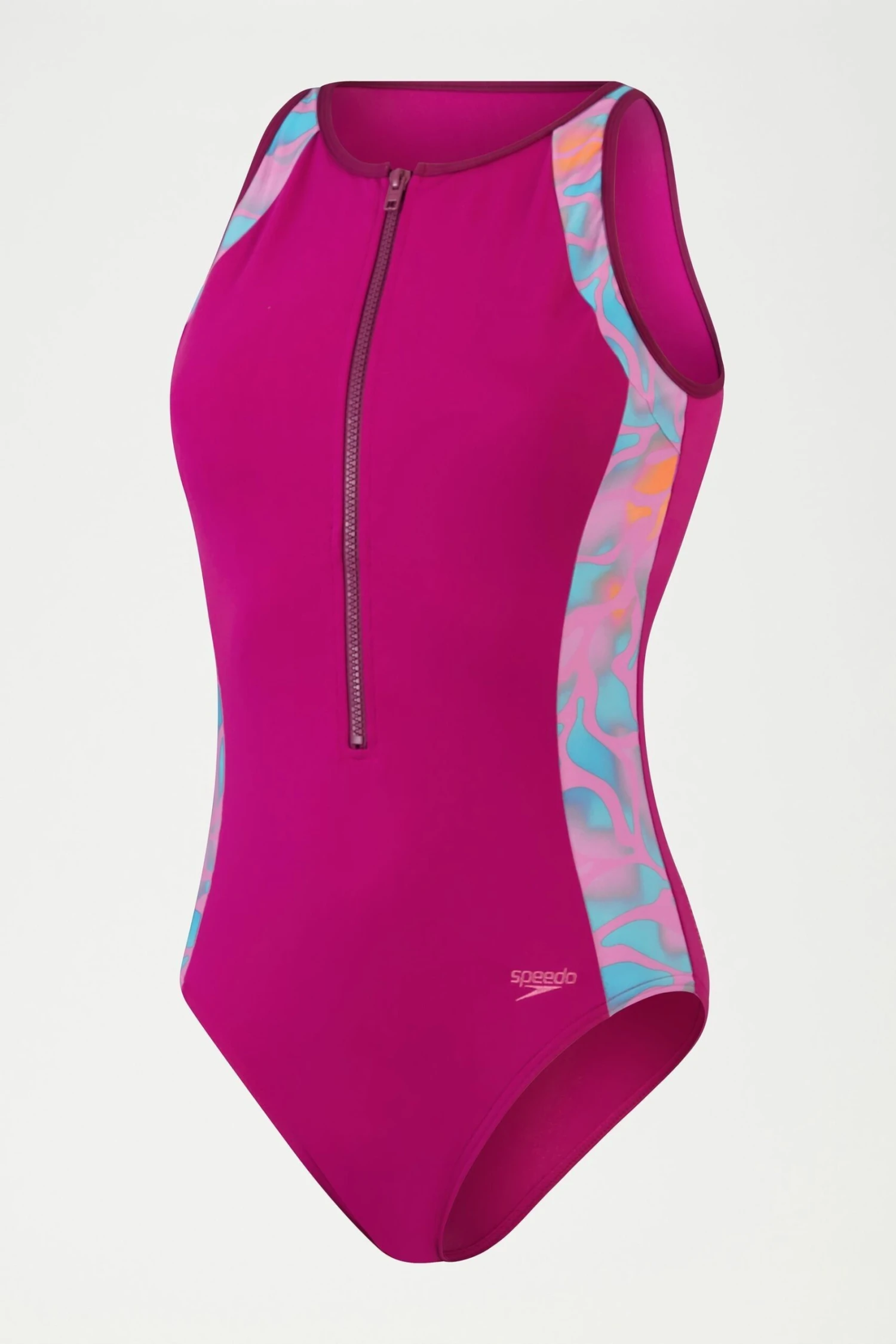 Speedo Womens Pink Panel Hydrasuit 5 Speedo Womens Pink Panel Hydrasuit - Imagen 5