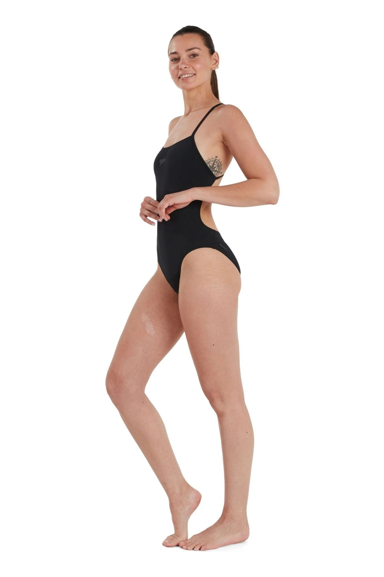 Speedo Black Endurance+ Thinstrap One Piece Swimsuit 3 Speedo Black Endurance+ Thinstrap One Piece Swimsuit - Imagen 3