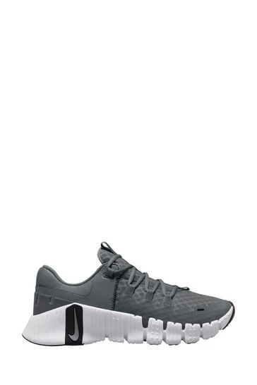 Nike Grey/White Free Metcon 5 Training Trainers-Gris/blanco 10 Nike Grey/White Free Metcon 5 Training Trainers-Gris/blanco - Imagen 10