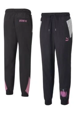 Puma Black/Purple AC Milan Football Statement Woven Trousers -Tienda Barata Deporte N06475