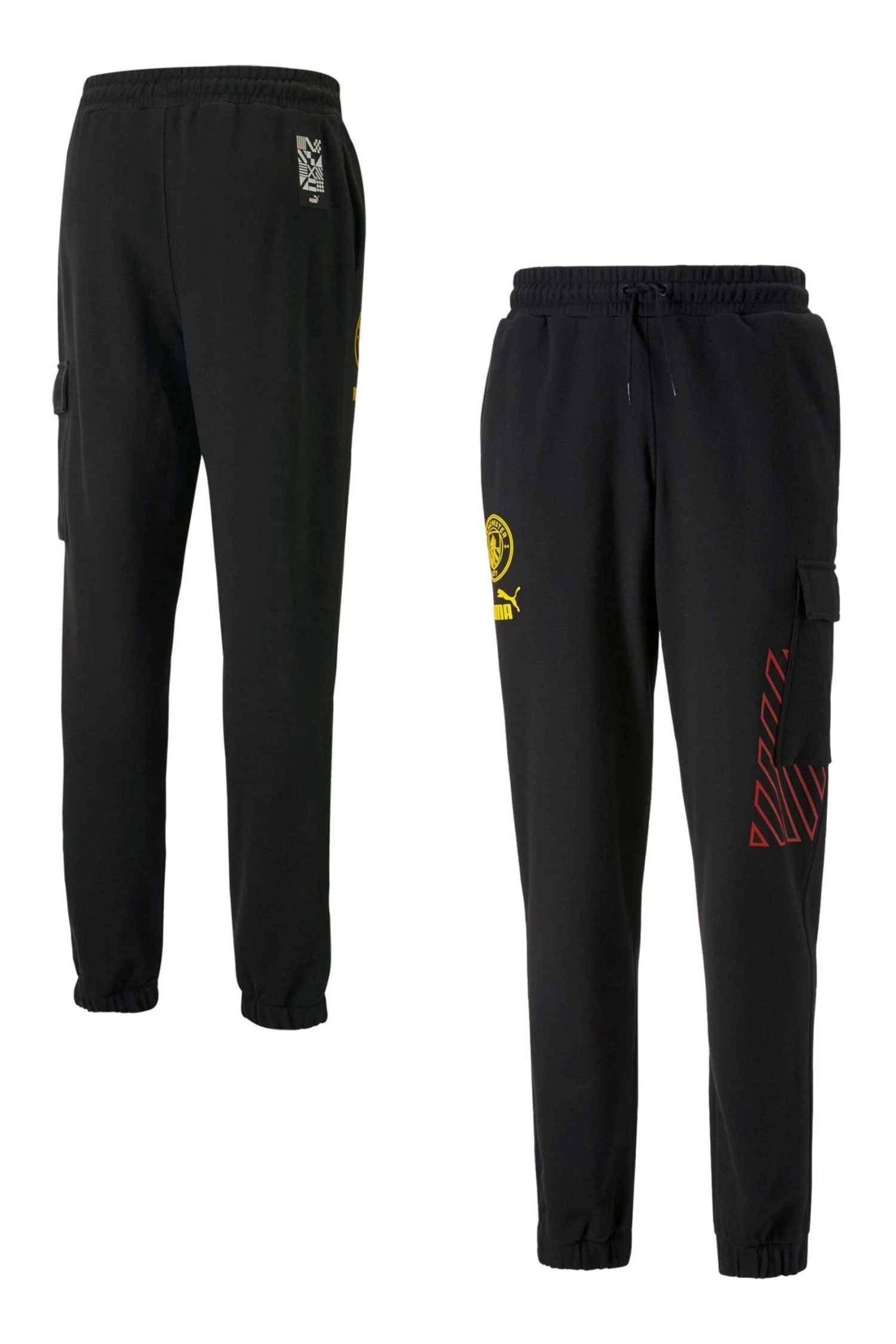 Puma Black Manchester City FtblCulture Cargo Joggers 1 Puma Black Manchester City FtblCulture Cargo Joggers