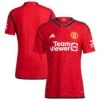Adidas Red Manchester United Home Authentic Shirt 2023-24