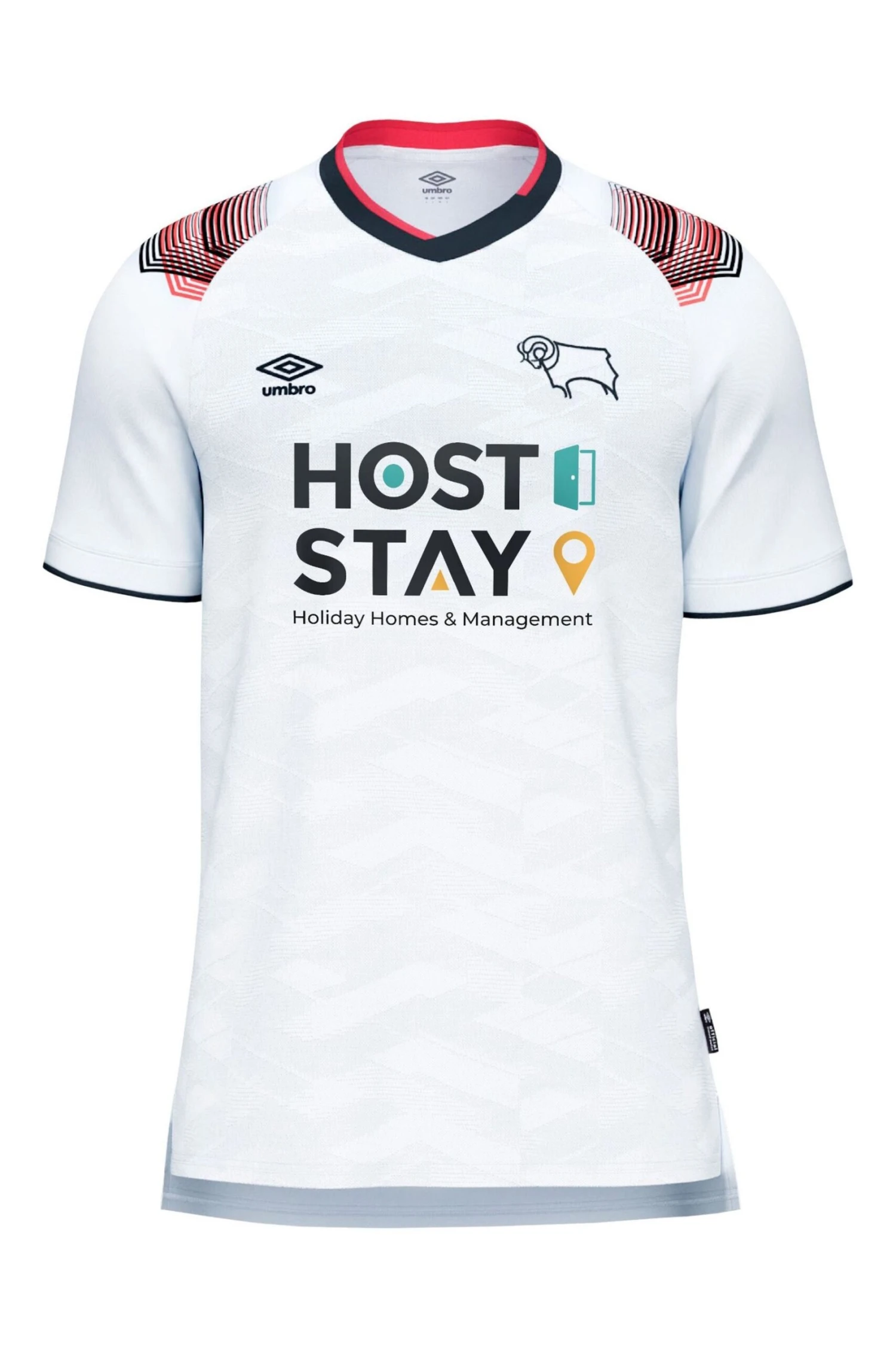Umbro White Derby County Home Shirt 2023-24 2 Umbro White Derby County Home Shirt 2023-24 - Imagen 2