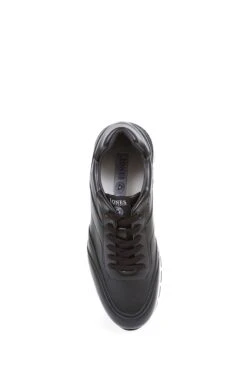 Jones Bootmaker Tadcaster Apple Leather Black Trainers -Tienda Barata Deporte N37326s2