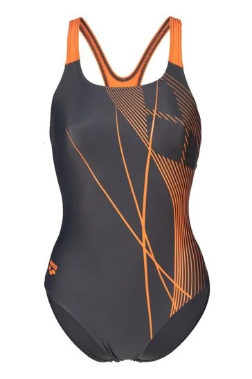 Arena Feel Womens Grey Branch Swim Pro Back Swimsuit 8 Arena Feel Womens Grey Branch Swim Pro Back Swimsuit - Imagen 8