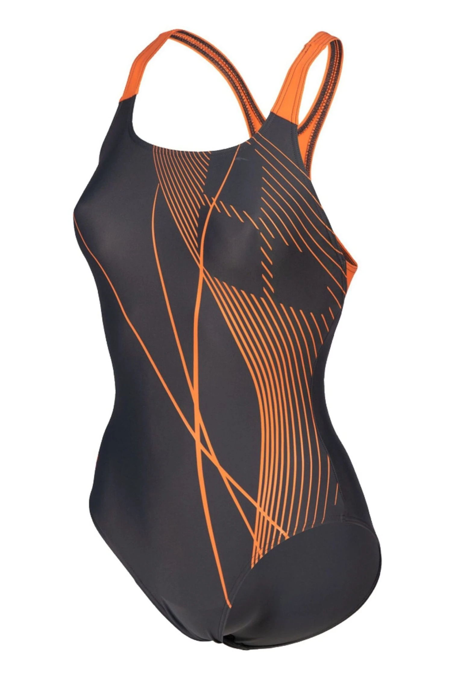 Arena Feel Womens Grey Branch Swim Pro Back Swimsuit 6 Arena Feel Womens Grey Branch Swim Pro Back Swimsuit - Imagen 6