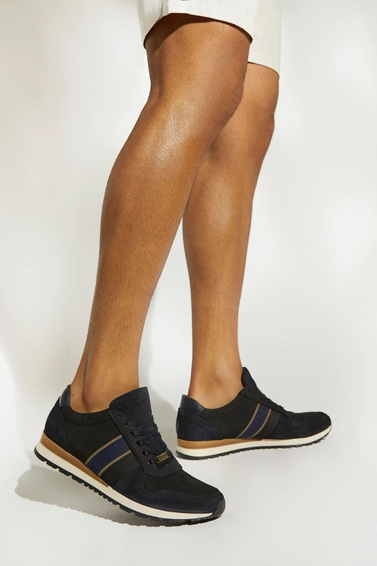 Dune London Blue Treck Stripe Webbing Runner Trainers 2 Dune London Blue Treck Stripe Webbing Runner Trainers - Imagen 2