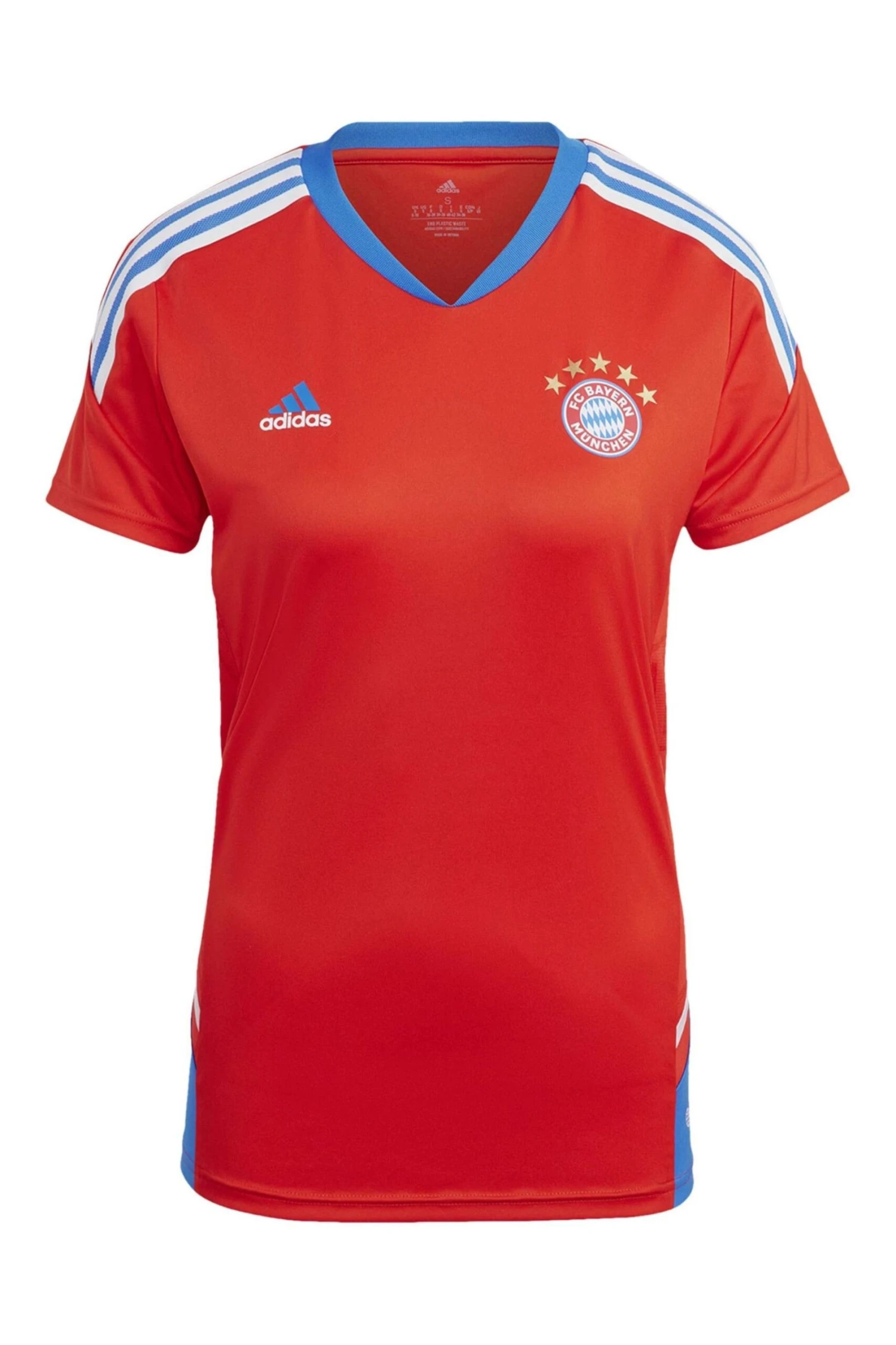Adidas Red FC Bayern Training Jersey 2 Adidas Red FC Bayern Training Jersey - Imagen 2