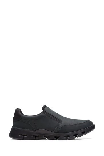 Clarks Black Nubuck Nature X Step Shoes 8 Clarks Black Nubuck Nature X Step Shoes - Imagen 8