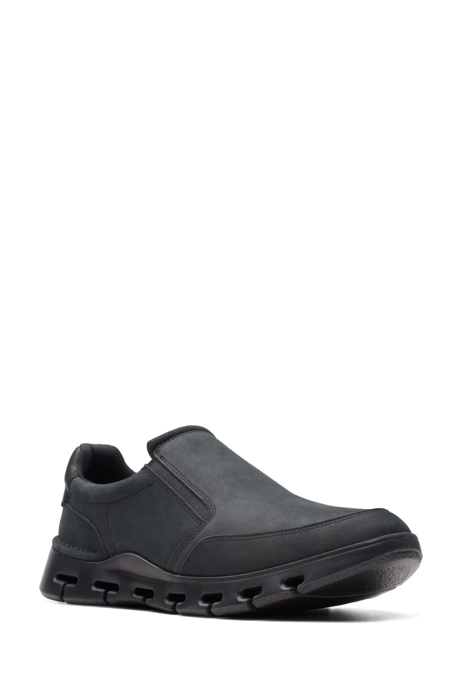 Clarks Black Nubuck Nature X Step Shoes 3 Clarks Black Nubuck Nature X Step Shoes - Imagen 3