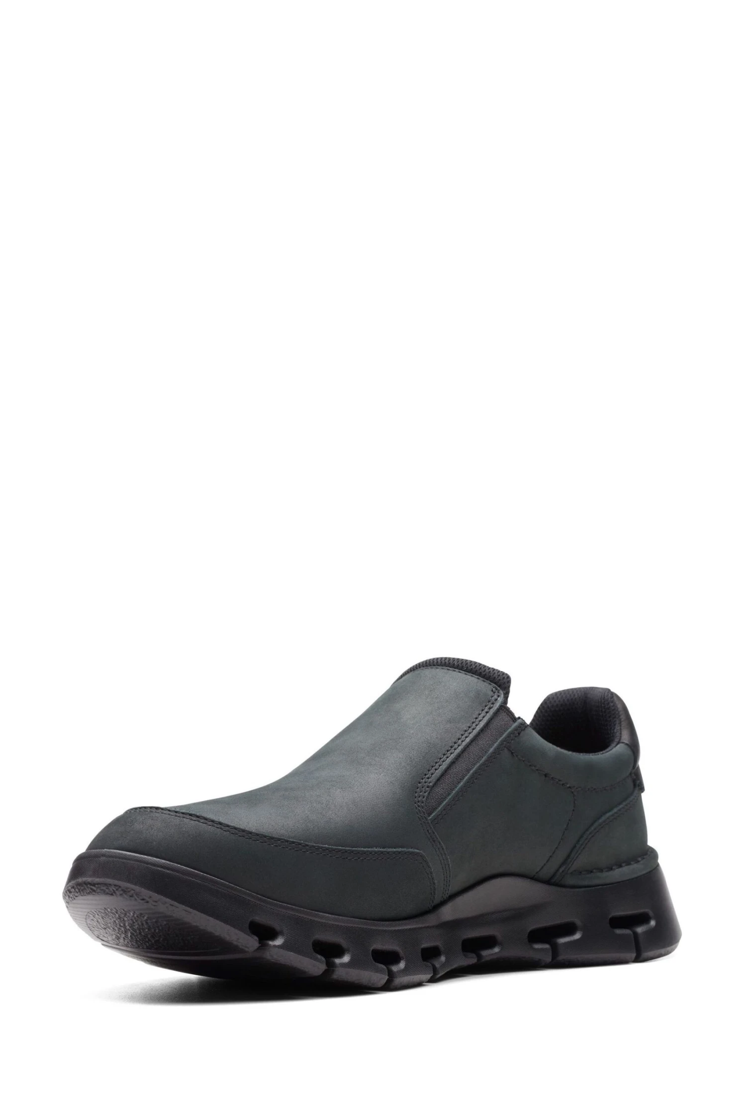 Clarks Black Nubuck Nature X Step Shoes 4 Clarks Black Nubuck Nature X Step Shoes - Imagen 4
