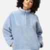 Regatta Blue Zeeke Half Zip Fluffy Fleece