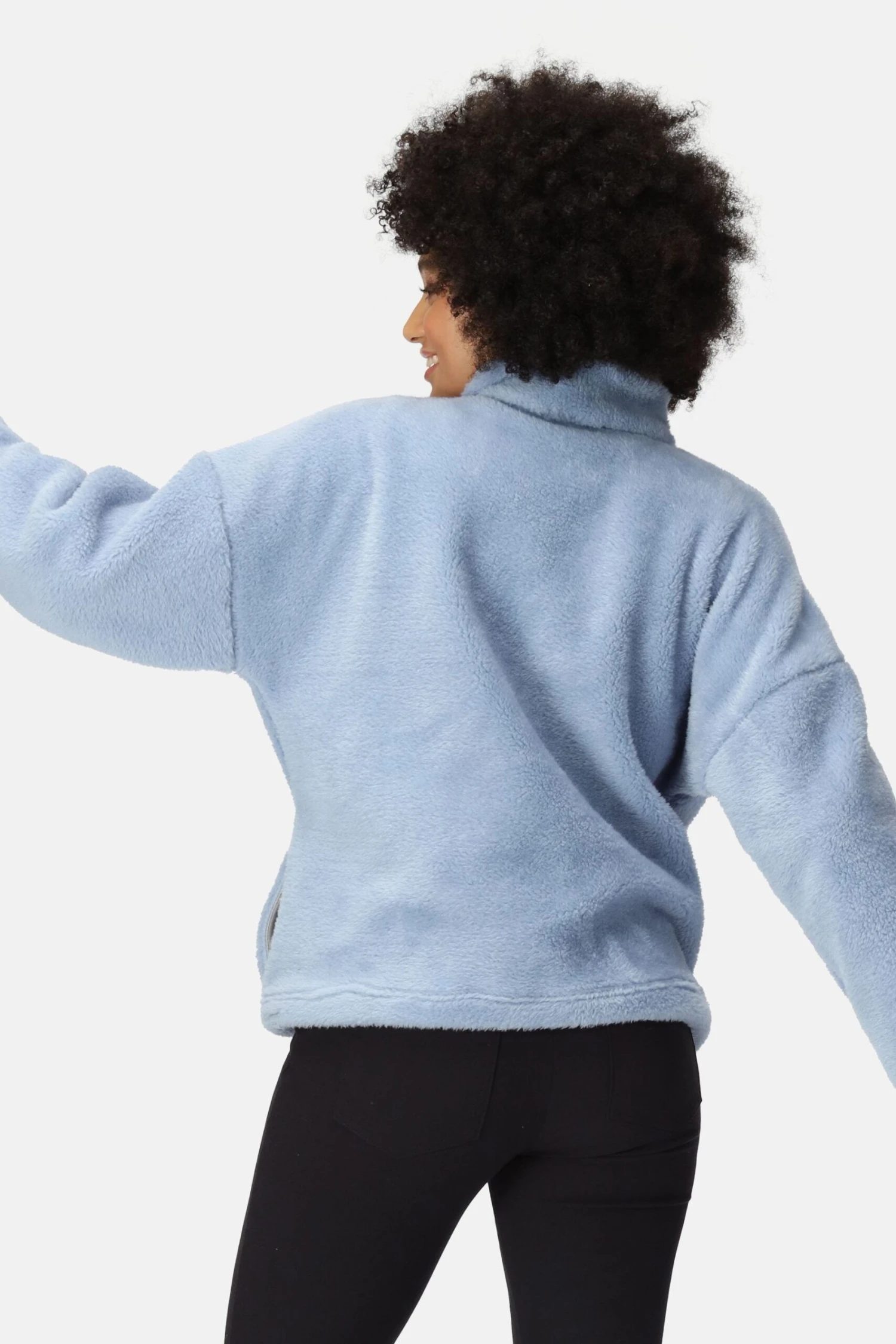 Regatta Blue Zeeke Half Zip Fluffy Fleece 2 Regatta Blue Zeeke Half Zip Fluffy Fleece - Imagen 2