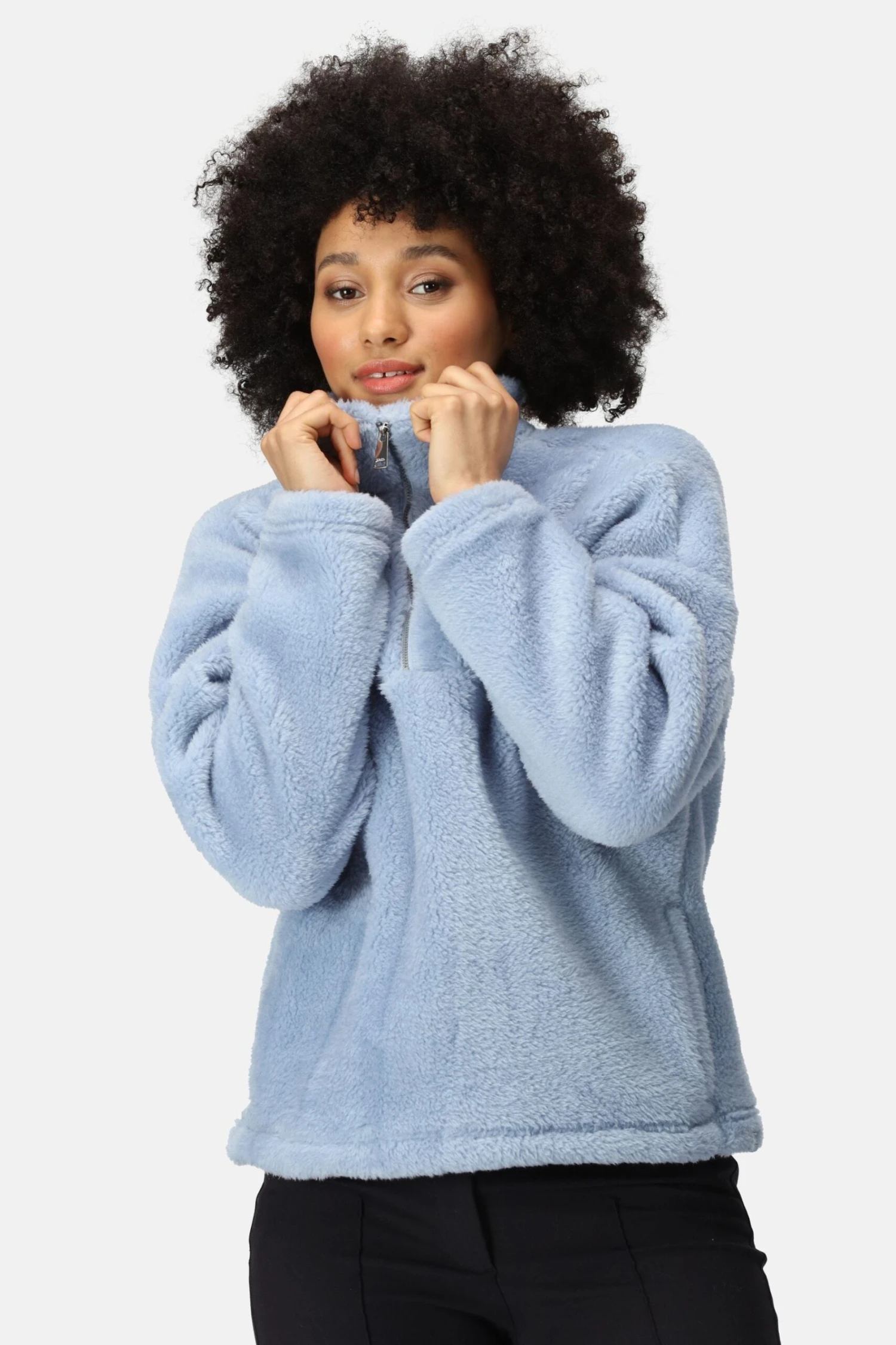 Regatta Blue Zeeke Half Zip Fluffy Fleece 5 Regatta Blue Zeeke Half Zip Fluffy Fleece - Imagen 5