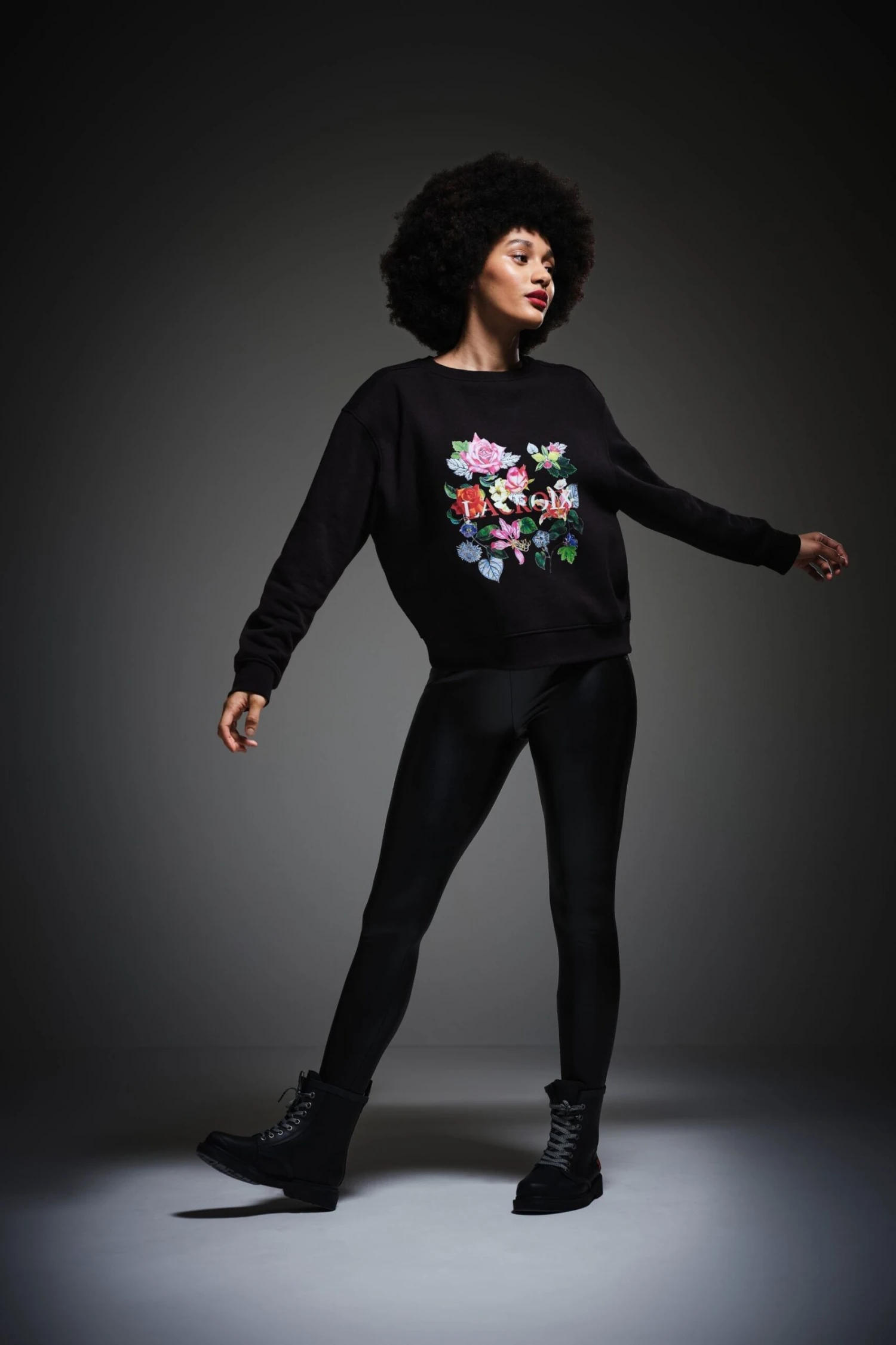 Regatta Christian Lacroix Beauvoison Black Sweatshirt 2 Regatta Christian Lacroix Beauvoison Black Sweatshirt - Imagen 2