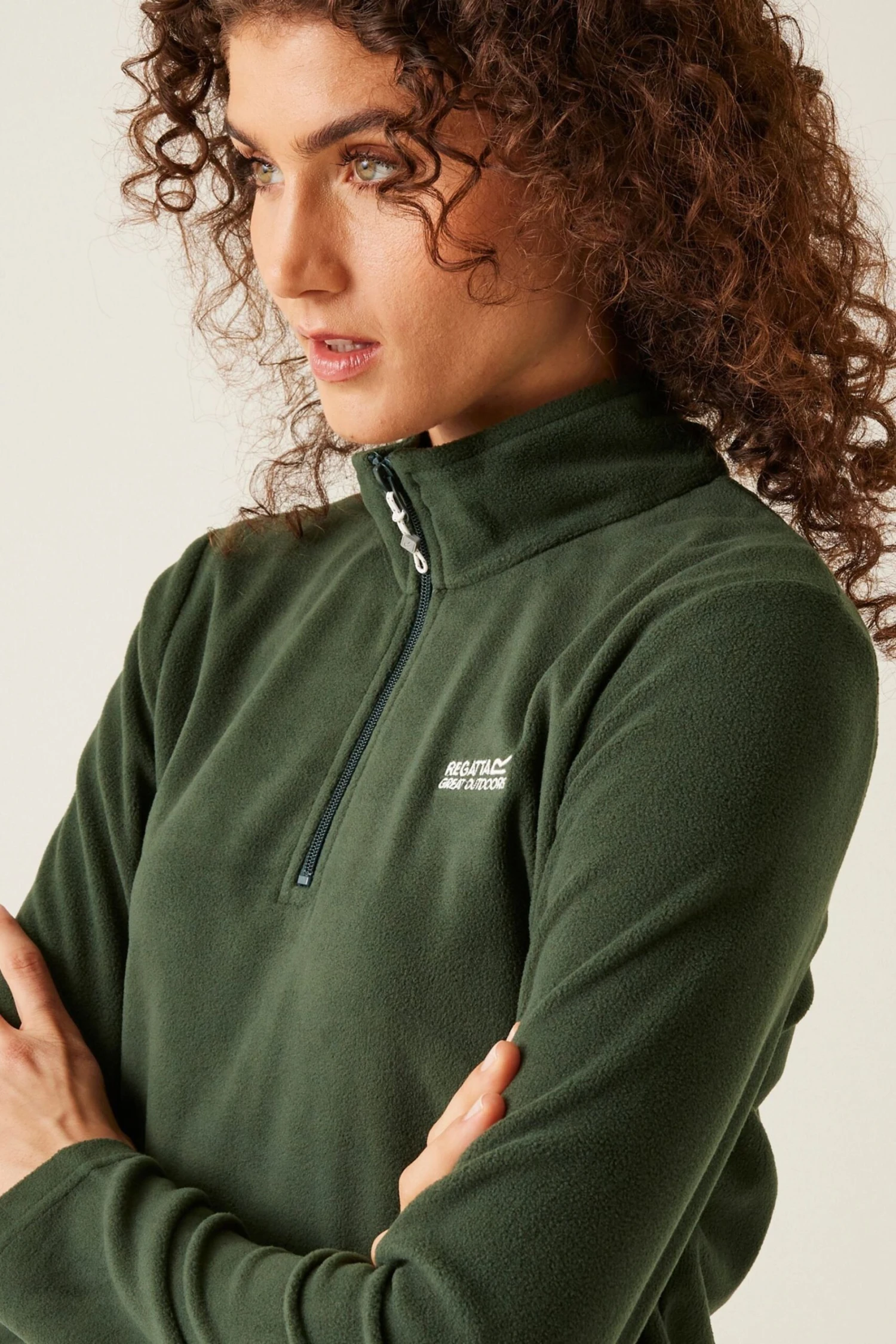 Regatta Green Sweethart Half Zip Fleece 4 Regatta Green Sweethart Half Zip Fleece - Imagen 4