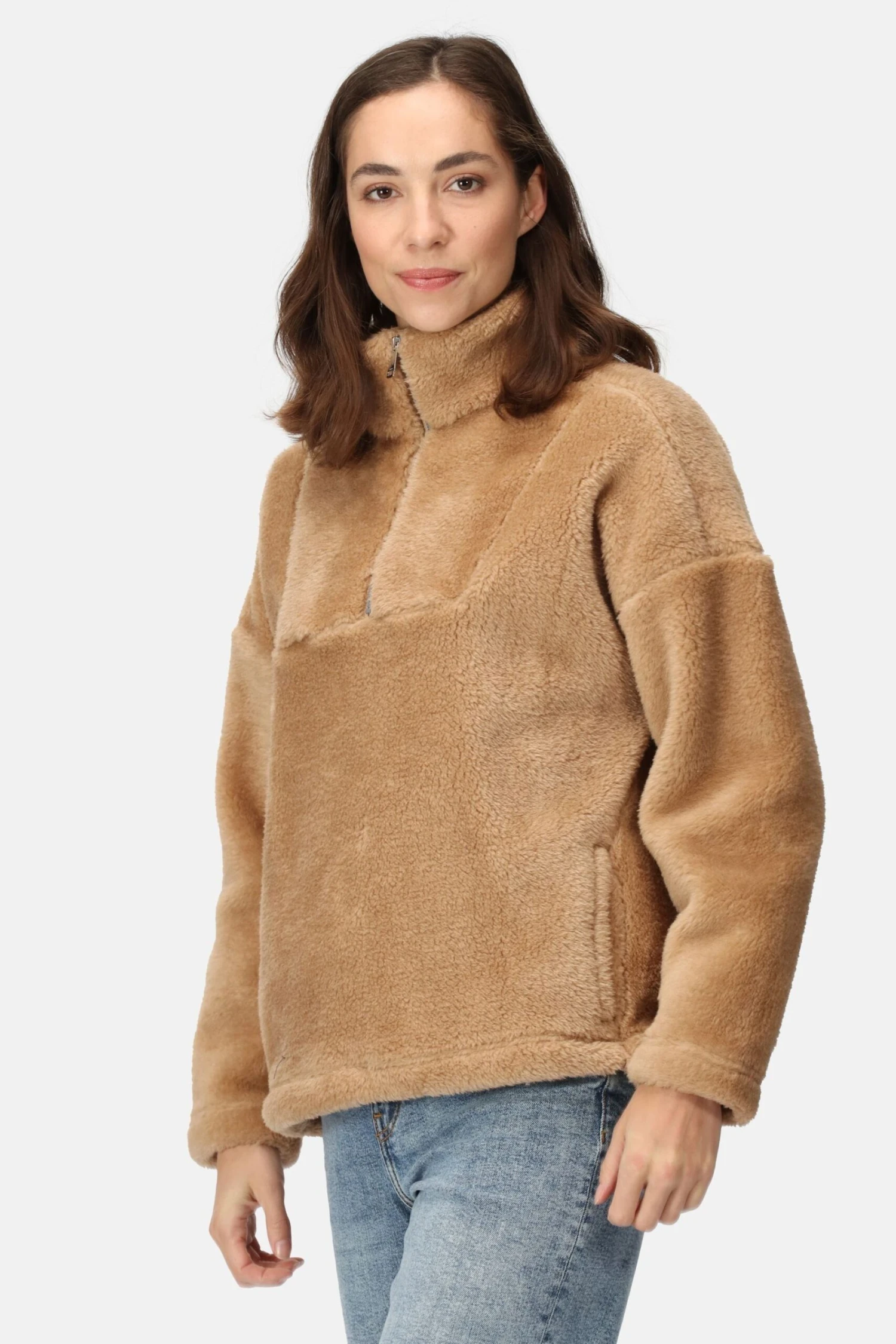 Regatta Natural Zeeke Half Zip Fluffy Fleece 6 Regatta Natural Zeeke Half Zip Fluffy Fleece - Imagen 6
