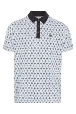 Original Penguin Golf Mens Allover Atomic Cocktail Print Black Polo Shirt 5 Original Penguin Golf Mens Allover Atomic Cocktail Print Black Polo Shirt -Tienda Barata Deporte N62435