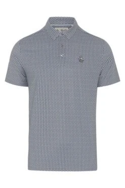 Original Penguin Golf Mens Grey All Over Pete Printed Polo Shirt -Tienda Barata Deporte N62440