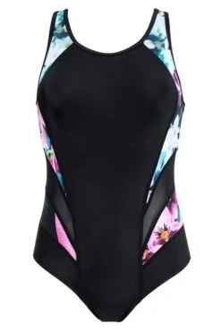 Pour Moi Black Floral Energy Chlorine Resistant Swimsuit-Negro Floral -Tienda Barata Deporte P73423