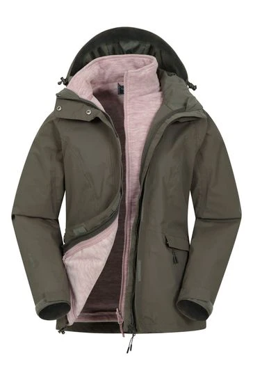 Mountain Warehouse Green Thunderstorm 3-in-1 Womens Jacket 6 Mountain Warehouse Green Thunderstorm 3-in-1 Womens Jacket - Imagen 6