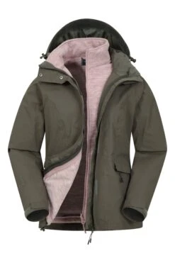 Mountain Warehouse Green Thunderstorm 3-in-1 Womens Jacket