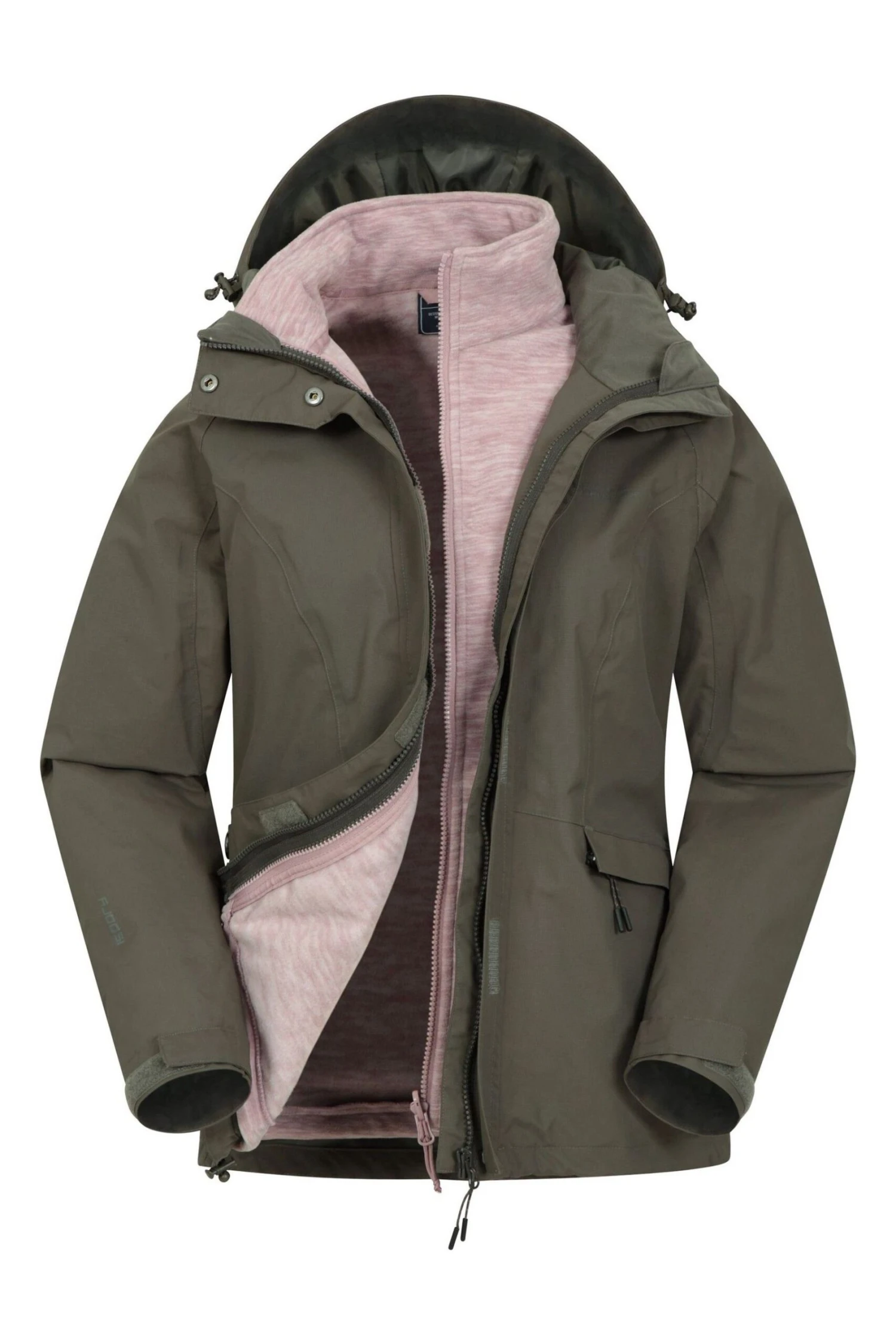 Mountain Warehouse Green Thunderstorm 3-in-1 Womens Jacket 1 Mountain Warehouse Green Thunderstorm 3-in-1 Womens Jacket