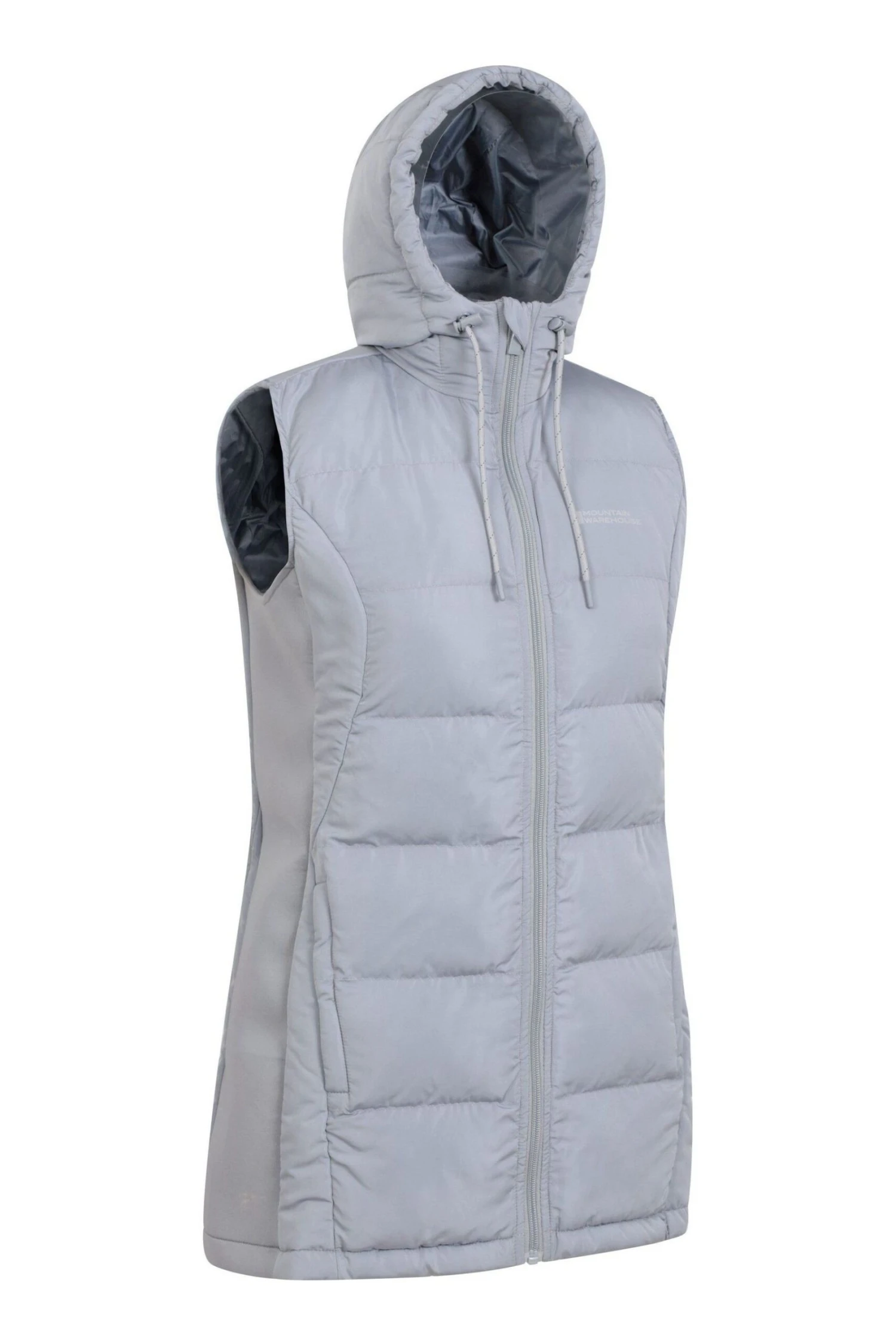 Mountain Warehouse Grey Saturn Womens Longline Padded Gilet 3 Mountain Warehouse Grey Saturn Womens Longline Padded Gilet - Imagen 3
