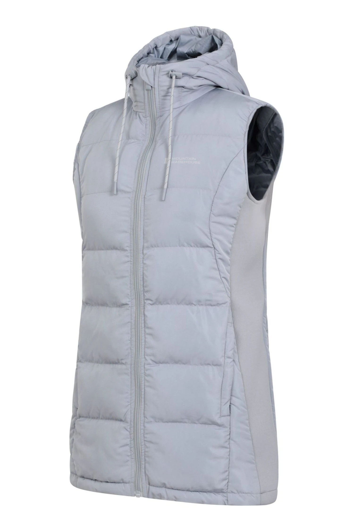 Mountain Warehouse Grey Saturn Womens Longline Padded Gilet 4 Mountain Warehouse Grey Saturn Womens Longline Padded Gilet - Imagen 4