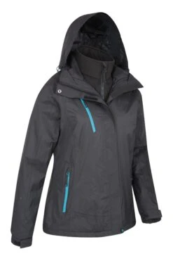 Mountain Warehouse Black Bracken Extreme Womens 3 In 1 Waterproof Jacket 8 Mountain Warehouse Black Bracken Extreme Womens 3 In 1 Waterproof Jacket -Tienda Barata Deporte R04919s3
