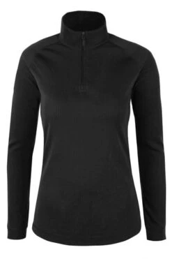 Mountain Warehouse Navy Talus Womens Zip Neck Thermal Top-Azul Marino -Tienda Barata Deporte R05253