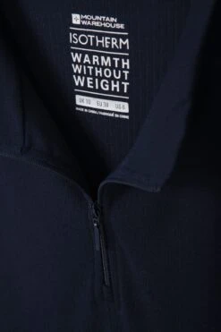 Mountain Warehouse Navy Talus Womens Zip Neck Thermal Top-Azul Marino -Tienda Barata Deporte R05254s5