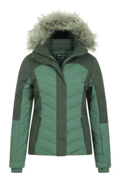 Mountain Warehouse Green Pyrenees Womens Padded Ski Jacket -Tienda Barata Deporte R96141s5
