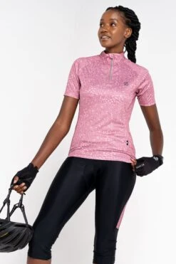Pink Dare 2b X Next Active Sports Cycling Zip Top-Rosa