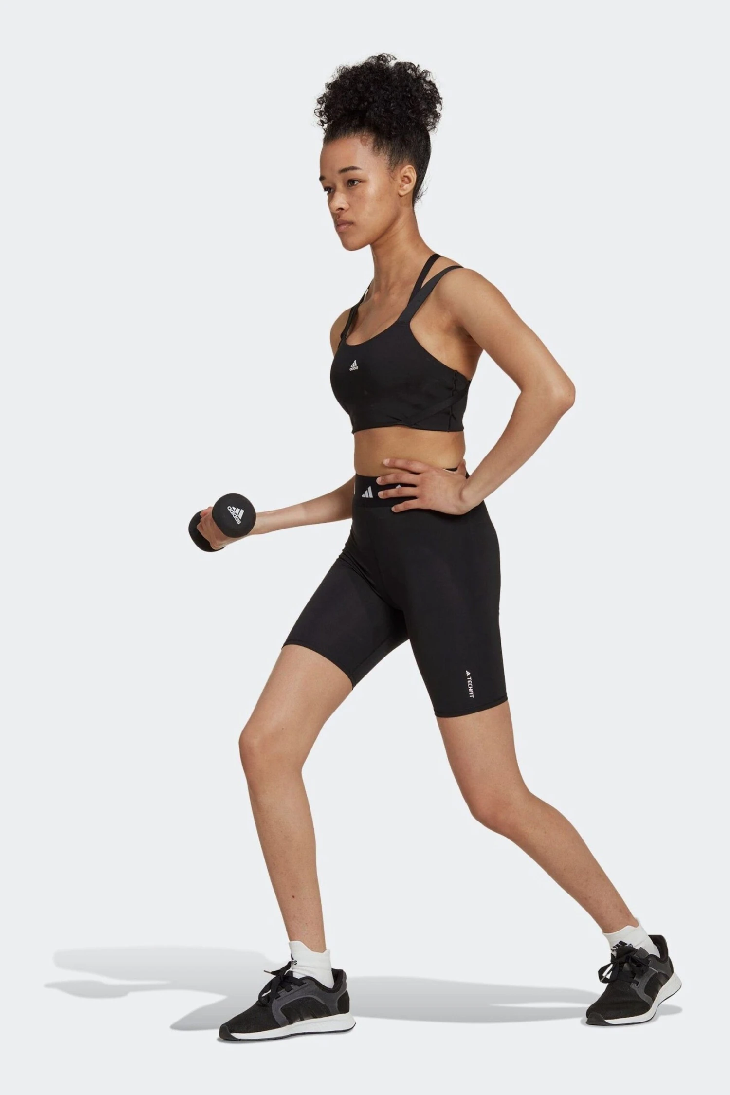 Adidas Black Techfit Bike Short Base Layer Leggings 2 Adidas Black Techfit Bike Short Base Layer Leggings - Imagen 2